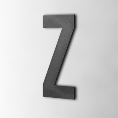 Houten Letter Z Bebas Neue MDF Zwart - 1 Houten Letter Z Bebas Neue MDF Zwart - 1