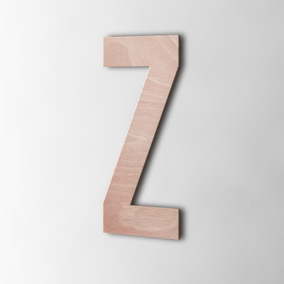 Houten Letter Z Bebas Neue Okoume - 1 Houten Letter Z Bebas Neue Okoume - 1