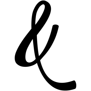 Symbool Ampersand sticker Back To Black symbolen stickers - 1