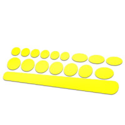 17 delige framebescherming glans kleur - 1