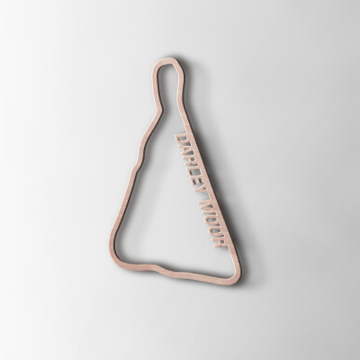 Wanddecoratie | Circuit Darley Moor | Hout - 2