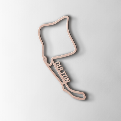Wanddecoratie | Circuit Oulton Park | Hout - 1