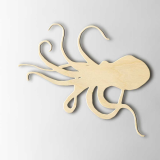 Houten Figuur Octopus - 1