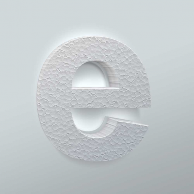 Piepschuim Letter E Arial - 1 Piepschuim Letter E Arial - 1