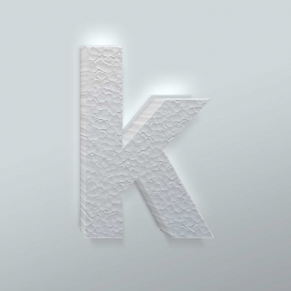 Piepschuim Letter K Arial - 1