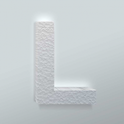 Piepschuim Letter L Arial - 1 Piepschuim Letter L Arial - 1