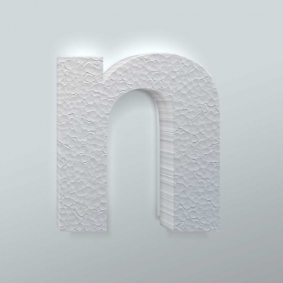 Piepschuim Letter N Arial - 2 Piepschuim Letter N Arial - 2