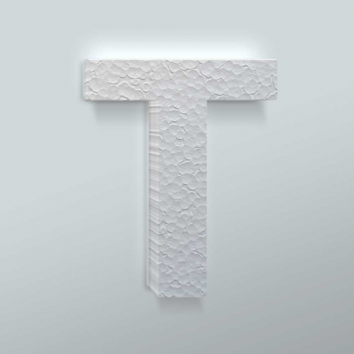 Piepschuim Letter T Arial - 1 Piepschuim Letter T Arial - 1