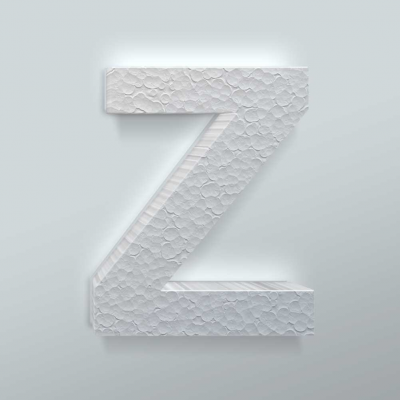 Piepschuim Letter Z Arial - 1
