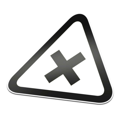 Schadelijke Stoffen Pictogramsticker Waarschuwing Zwart Wit - 1 Schadelijke Stoffen Pictogramsticker Waarschuwing Zwart Wit - 1