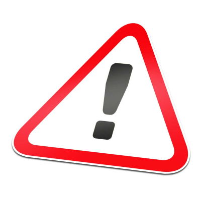 Gevaar Pictogramsticker Waarschuwing Rood Wit - 1