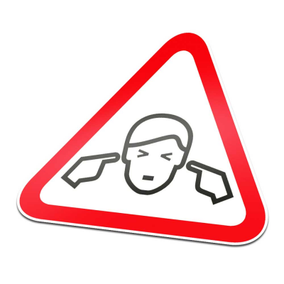 Schadelijk Voor Gehoor Pictogramsticker Waarschuwing Rood Wit - 1 Schadelijk Voor Gehoor Pictogramsticker Waarschuwing Rood Wit - 1