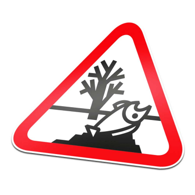 Schadelijk Voor Het Milieu Pictogramsticker Waarschuwing Rood Wit - 1 Schadelijk Voor Het Milieu Pictogramsticker Waarschuwing Rood Wit - 1