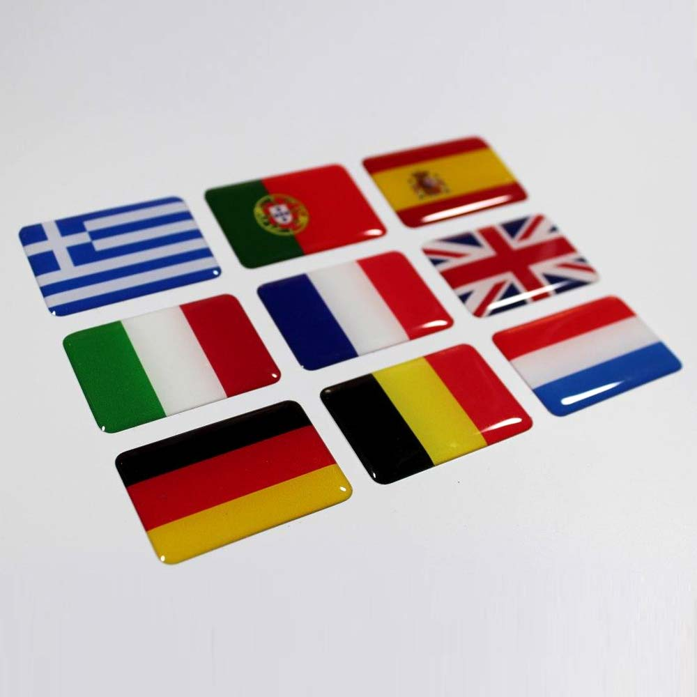 3D Flaggensticker alle Länder möglich - 2