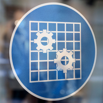 Gebodspictogram afschermen verplicht sticker - 2 Gebodspictogram afschermen verplicht sticker - 2