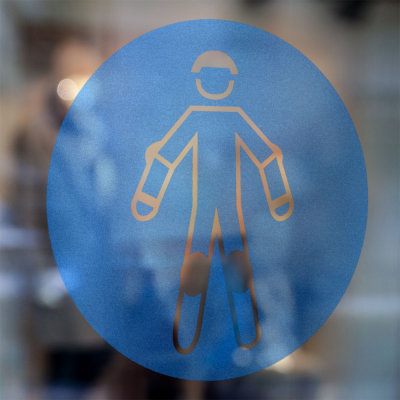 Gebodspictogram Beschermende Kleding Dragen Verplicht Sticker - 3