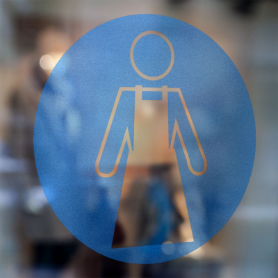 Gebodspictogram Beschermschort verplicht sticker - 3 Gebodspictogram Beschermschort verplicht sticker - 3