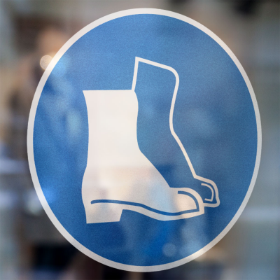 Gebodspictogram Schoenen verplicht sticker - 2
