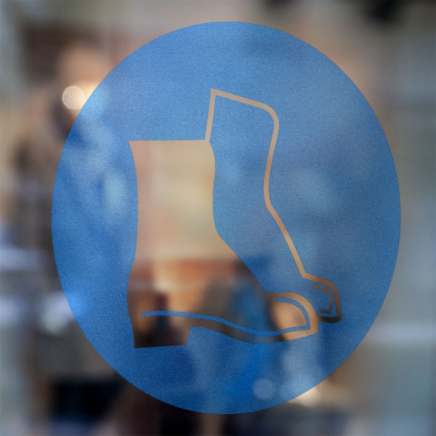Gebodspictogram Schoenen verplicht sticker - 3