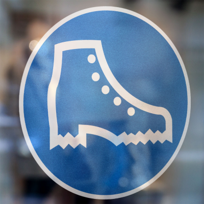 Gebodspictogram Veiligheidsschoenen verplicht sticker - 2