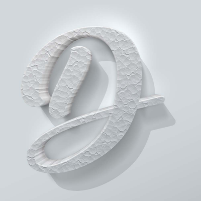 Piepschuim Letter D Back to Black - 1