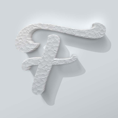 Piepschuim Letter F Back to Black - 1