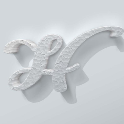 Piepschuim Letter H Back to Black - 1