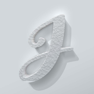 Piepschuim Letter J Back to Black - 1