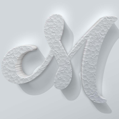 Piepschuim Letter M Back to Black - 1