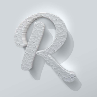 Piepschuim Letter R Back to Black - 1