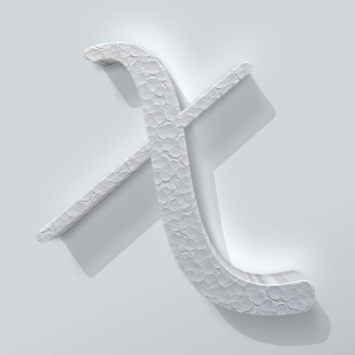 Piepschuim Letter X Back to Black - 1 Piepschuim Letter X Back to Black - 1