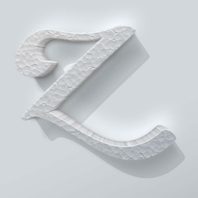 Piepschuim Letter Z Back to Black - 1 Piepschuim Letter Z Back to Black - 1
