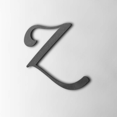 Houten Letter Z Back To Black MDF Zwart - 1 Houten Letter Z Back To Black MDF Zwart - 1