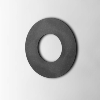 Houten Letter O Big John MDF Zwart - 1