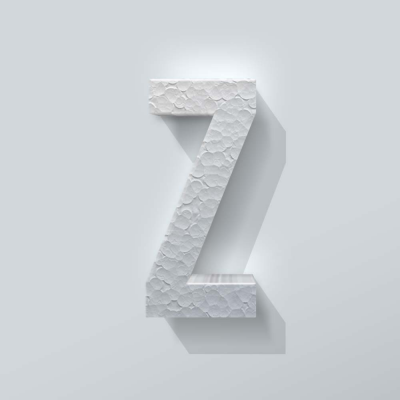 Piepschuim Letter Z Bebas Neue - 1