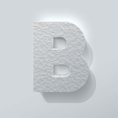 Piepschuim Letter B Big John - 1