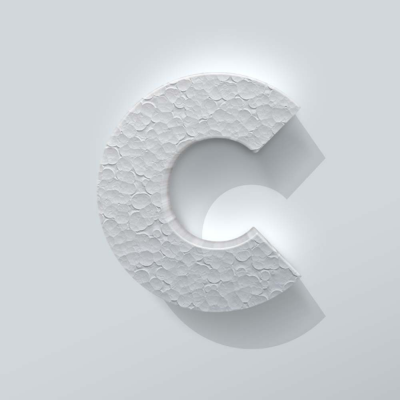 Piepschuim Letter C Big John - 1