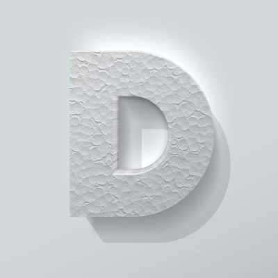 Piepschuim Letter D Big John - 1