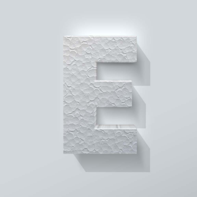 Piepschuim Letter E Big John - 1