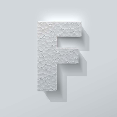 Piepschuim Letter F Big John - 1