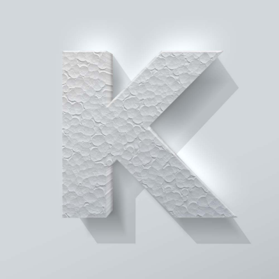 Piepschuim Letter K Big John - 1