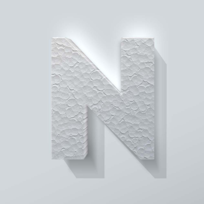 Piepschuim Letter N Big John - 1