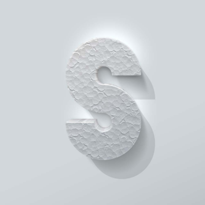Piepschuim Letter S Big John - 1 Piepschuim Letter S Big John - 1