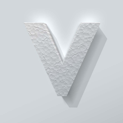 Piepschuim Letter V Big John - 1