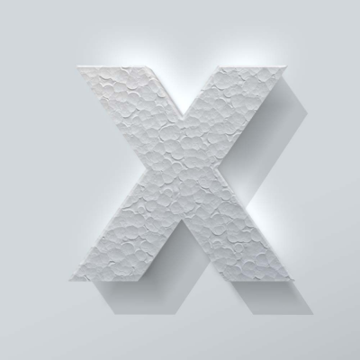 Piepschuim Letter X Big John - 1