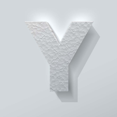 Piepschuim Letter Y Big John - 1 Piepschuim Letter Y Big John - 1