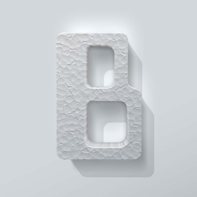 Piepschuim Letter B Checkbook - 1 Piepschuim Letter B Checkbook - 1