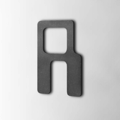 Houten Letter R Checkbook MDF Zwart - 1 Houten Letter R Checkbook MDF Zwart - 1