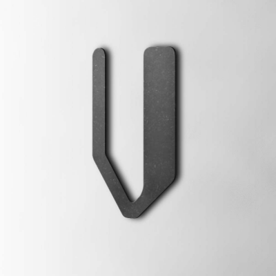 Houten Letter V Checkbook MDF Zwart - 1 Houten Letter V Checkbook MDF Zwart - 1