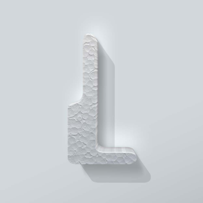 Piepschuim Letter L Checkbook - 1